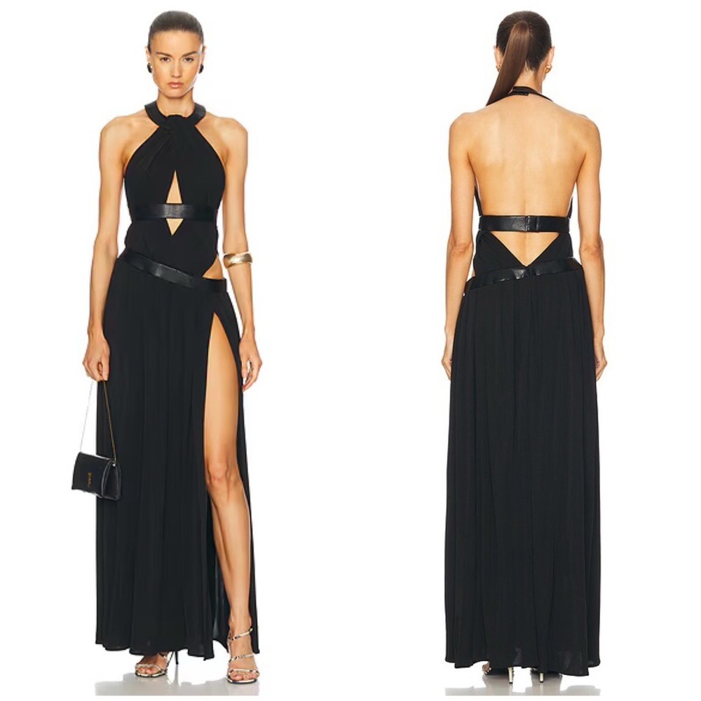 Cult Gaia Akshara Gown in Black Size XS